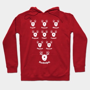 Cute Reindeer Formation Hoodie